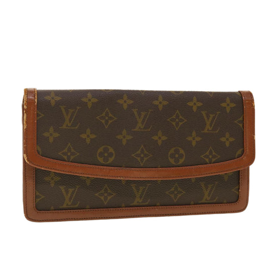 LOUIS VUITTON Monogram Pochette Dam PM Clutch Bag M51812 LV rd4764