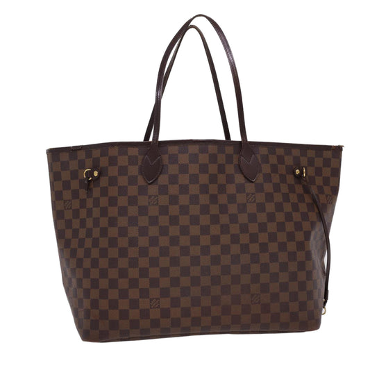 LOUIS VUITTON Damier Ebene Neverfull GM Tote Bag N51106 LV rd4774