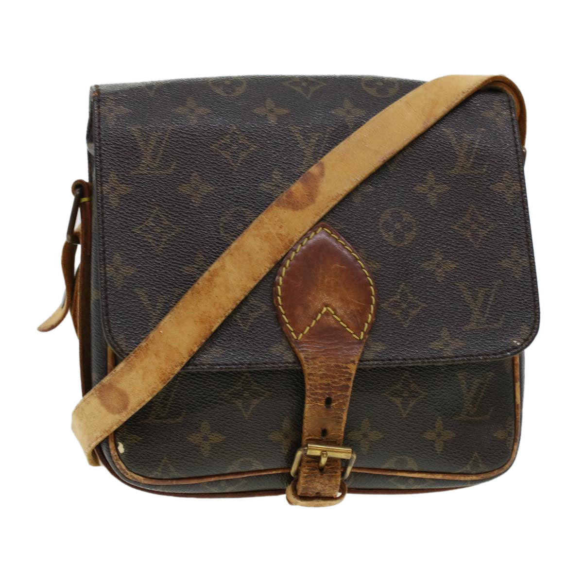 LOUIS VUITTON Monogram Cartouchiere MM Shoulder Bag M51253 LV Auth rd5111