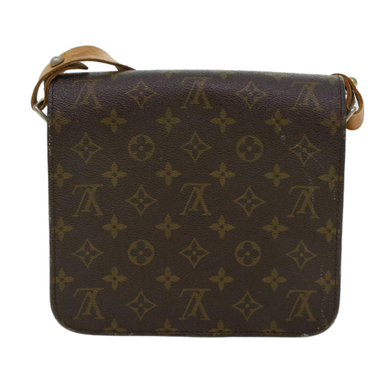 LOUIS VUITTON Monogram Cartouchiere MM Shoulder Bag   M51253 Auth rd5131