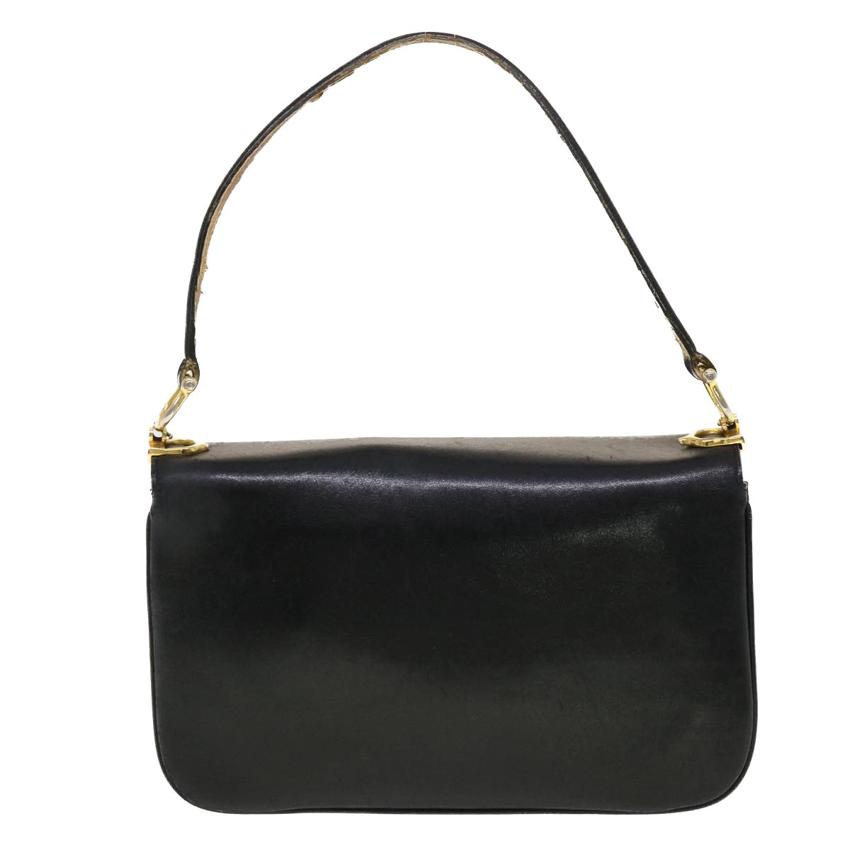Luxury CELINE Horse Carriage Shoulder Bag Leather Black  rd5162