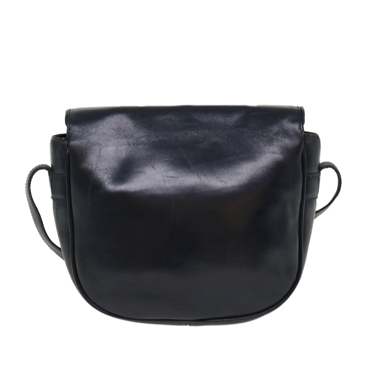 Luxury CELINE Shoulder Bag Leather Navy  rd5176