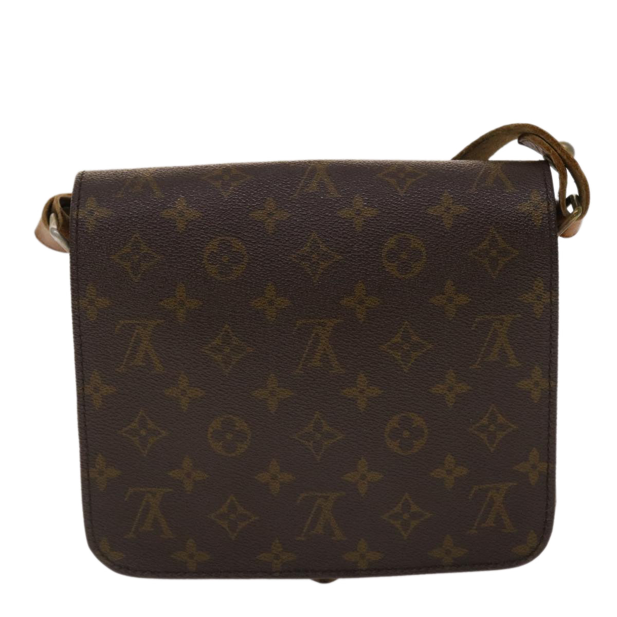 LOUIS VUITTON Monogram Cartouchiere MM Shoulder Bag   M51253 Auth rd5576