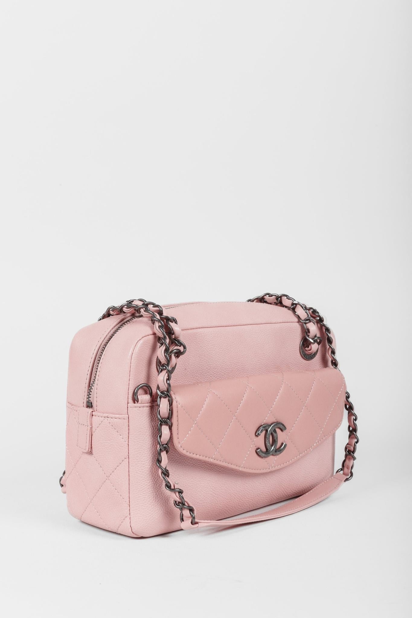 Chanel Pink Coco Break Camera Case Shoulder Bag