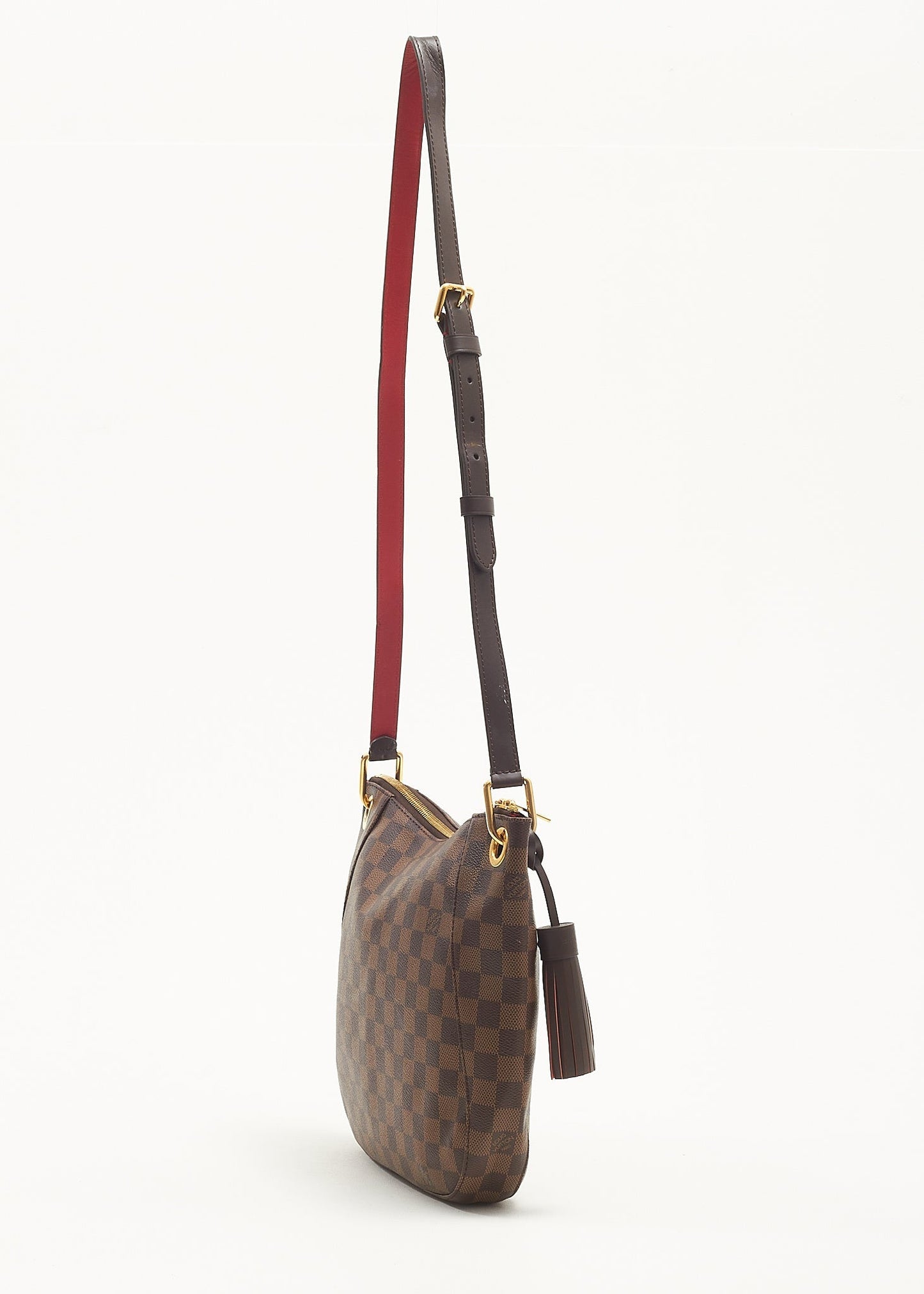 Louis Vuitton Damier Ebene/Red South Bank Besace Crossbody Bag