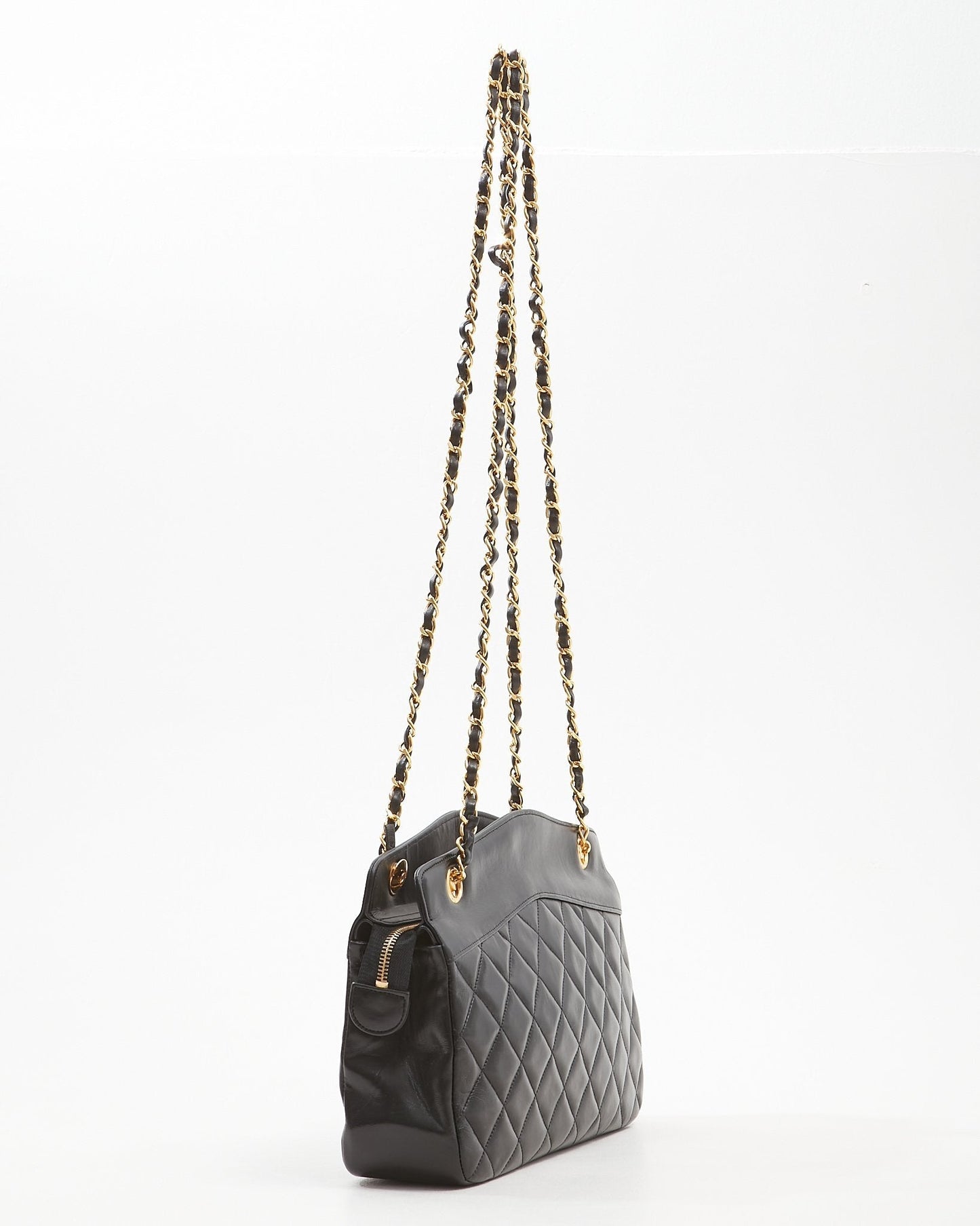Chanel Black   Lambskin 24K GHW Chain Bag