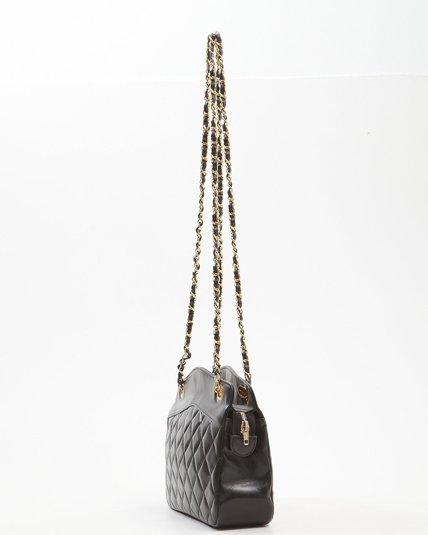 Chanel Black   Lambskin 24K GHW Chain Bag