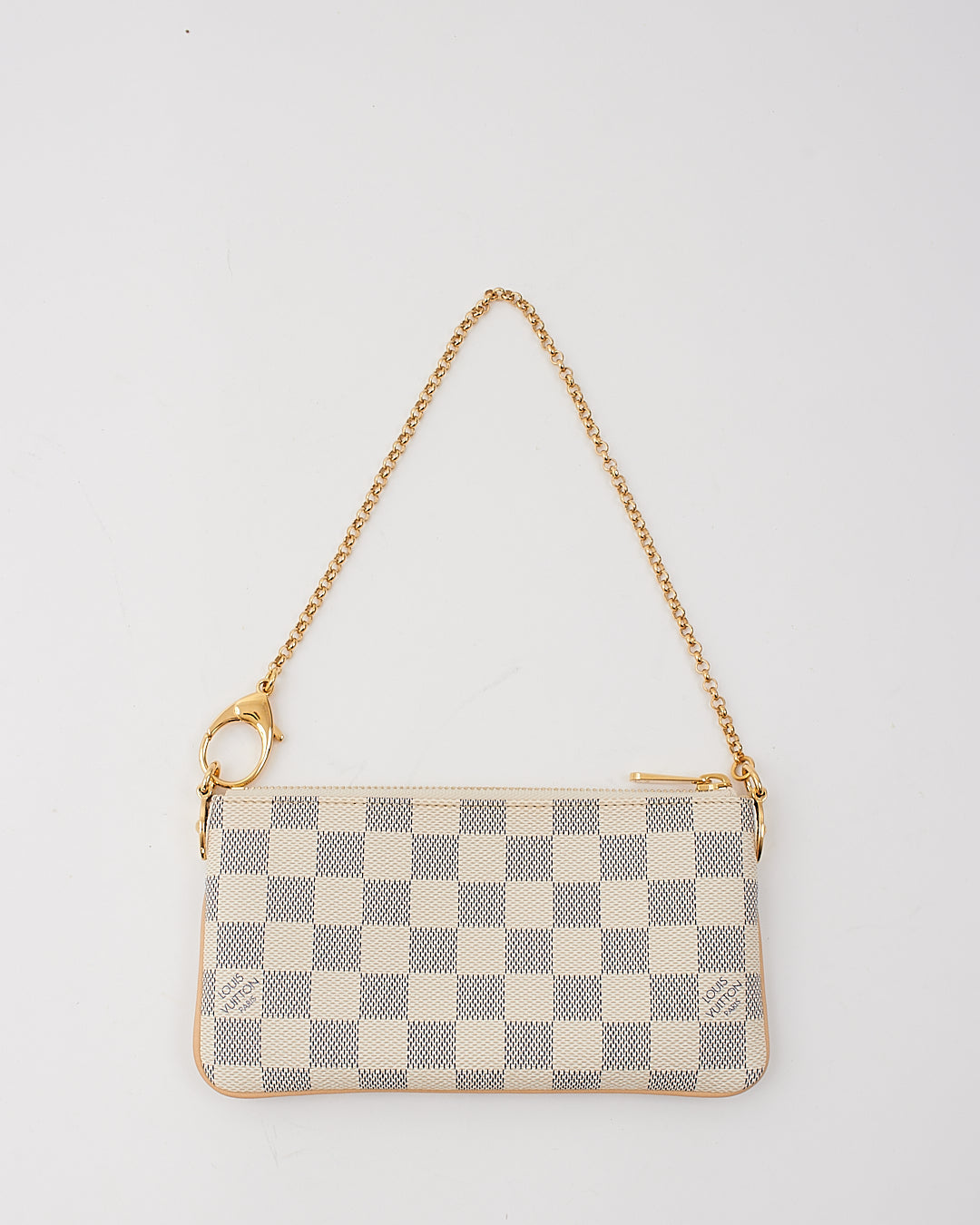 Louis Vuitton Damier Azur Pochette Milla MM Clutch Bag