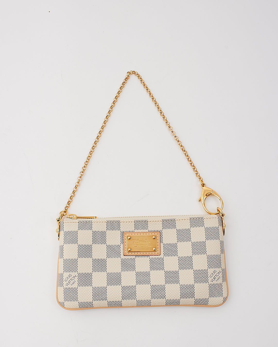 Louis Vuitton Damier Azur Pochette Milla MM Clutch Bag