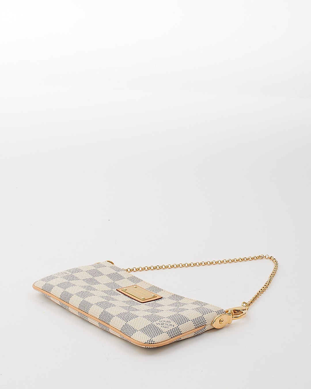 Louis Vuitton Damier Azur Pochette Milla MM Clutch Bag