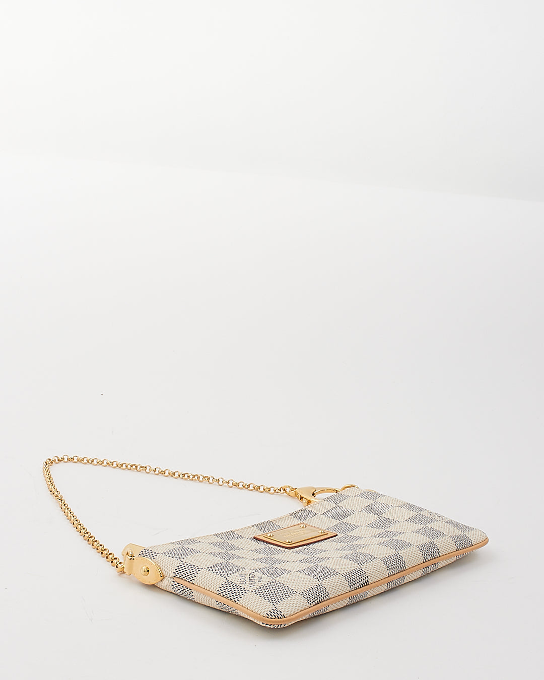 Louis Vuitton Damier Azur Pochette Milla MM Clutch Bag