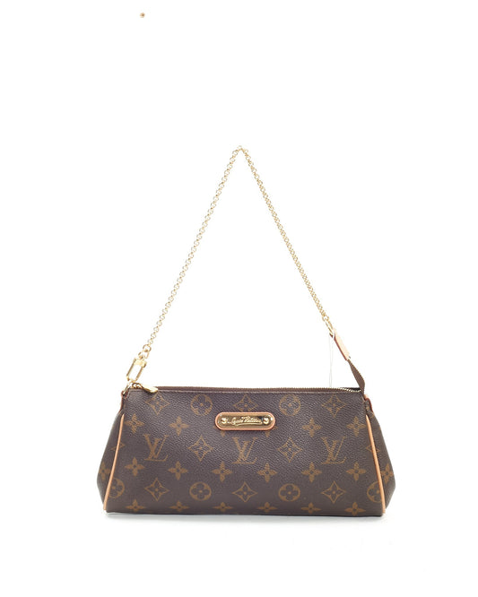 Louis Vuitton Monogram Canvas Eva Clutch Crossbody Bag