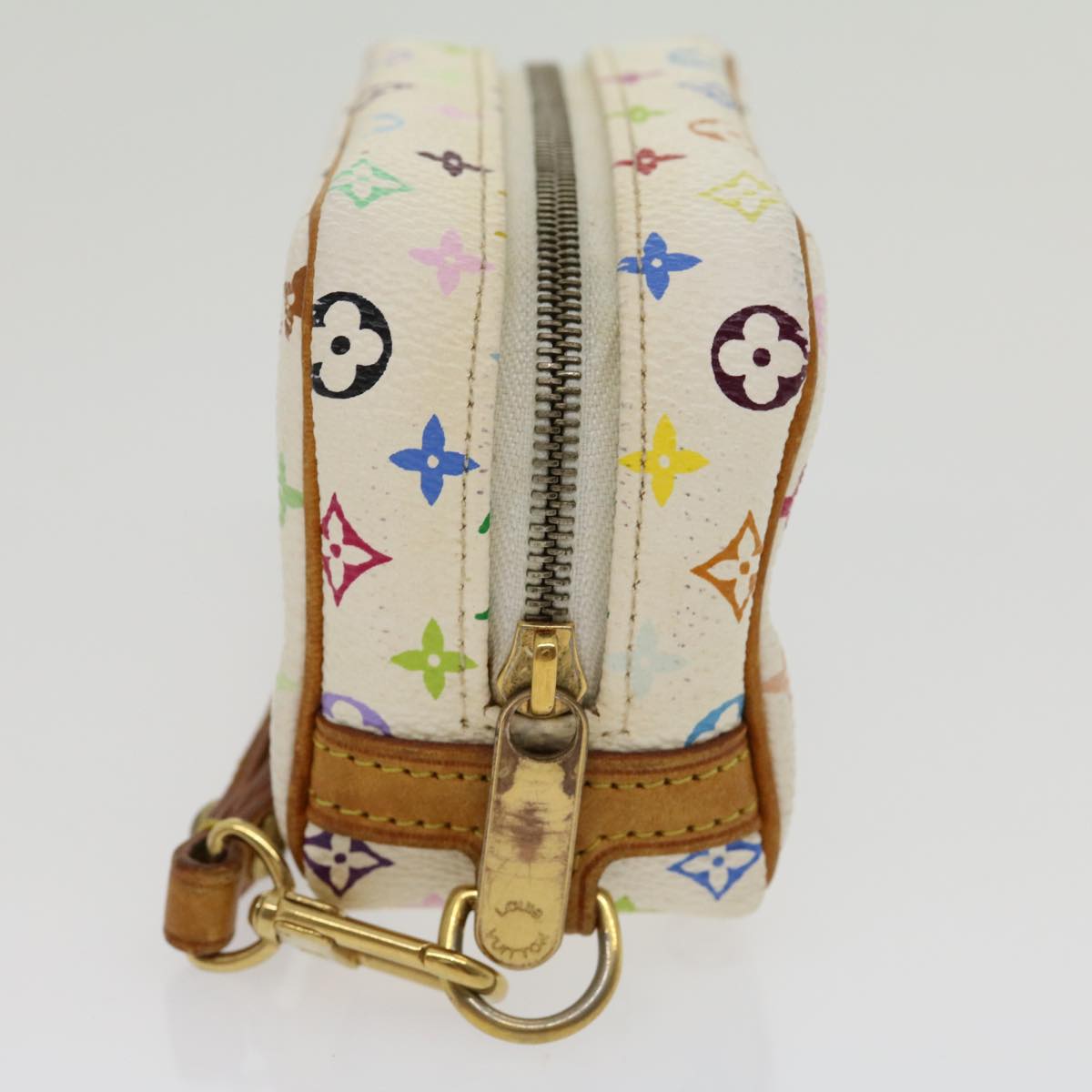 LOUIS VUITTON Monogram Multicolor Trousse Wapity Pouch White Auth rh244 Clutch