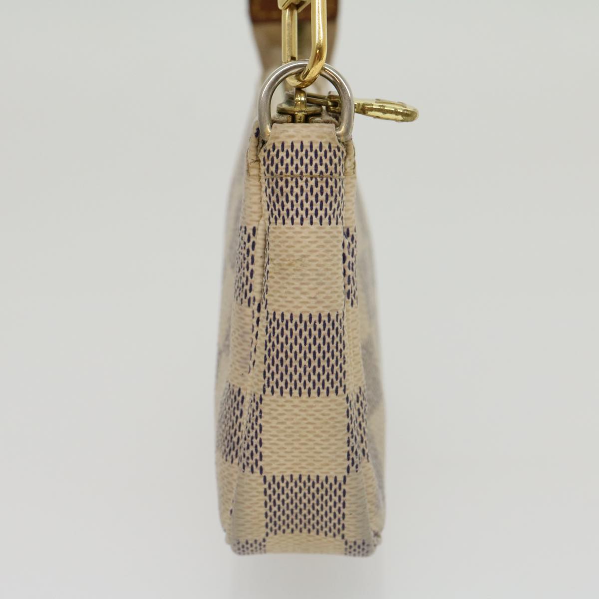 LOUIS VUITTON Damier Azur Mini Pochette Accessoires Pouch LV Auth rz439 Clutch