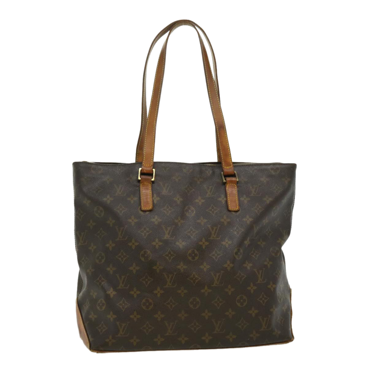 LOUIS VUITTON Monogram Cabas Mezzo Tote Bag LV Auth rz450