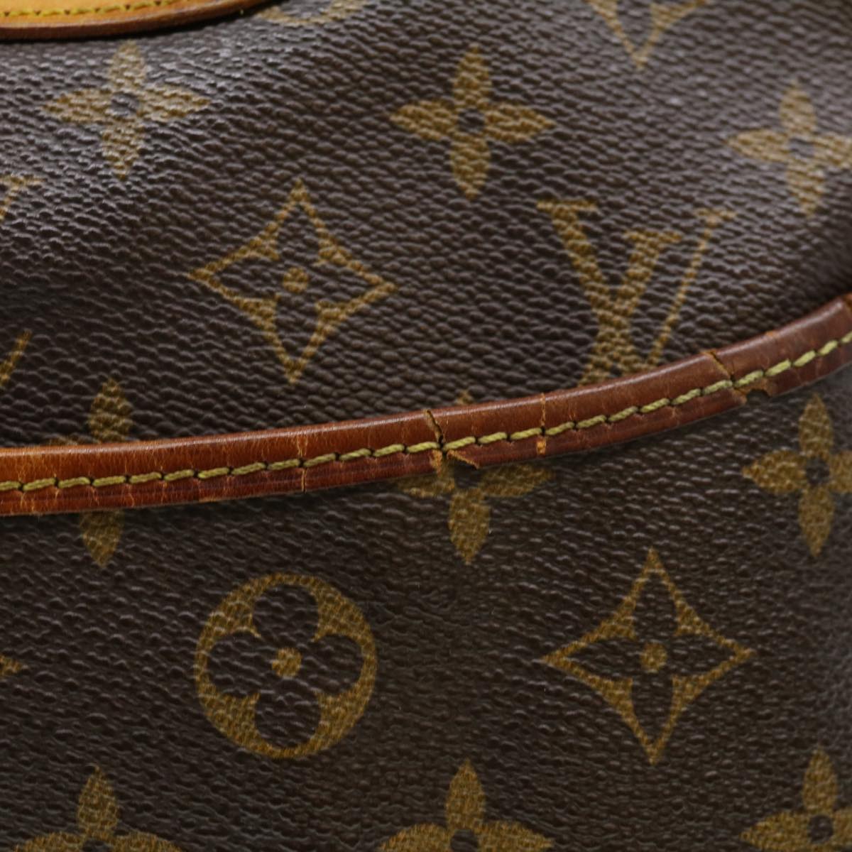 LOUIS VUITTON Monogram Deauville Hand Bag LV Auth rz519