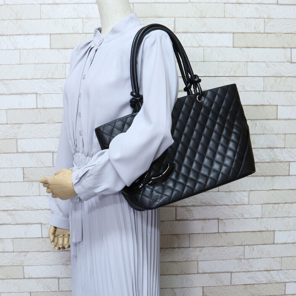 CHANEL Large tote Tote Bag A25167 Calfskin Cambon