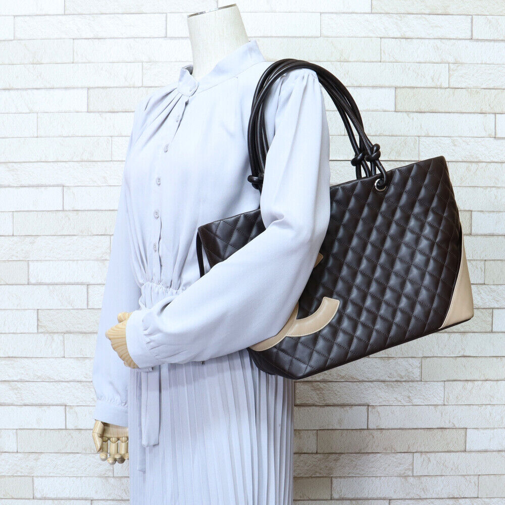CHANEL Cambon tote Tote Bag Calfskin