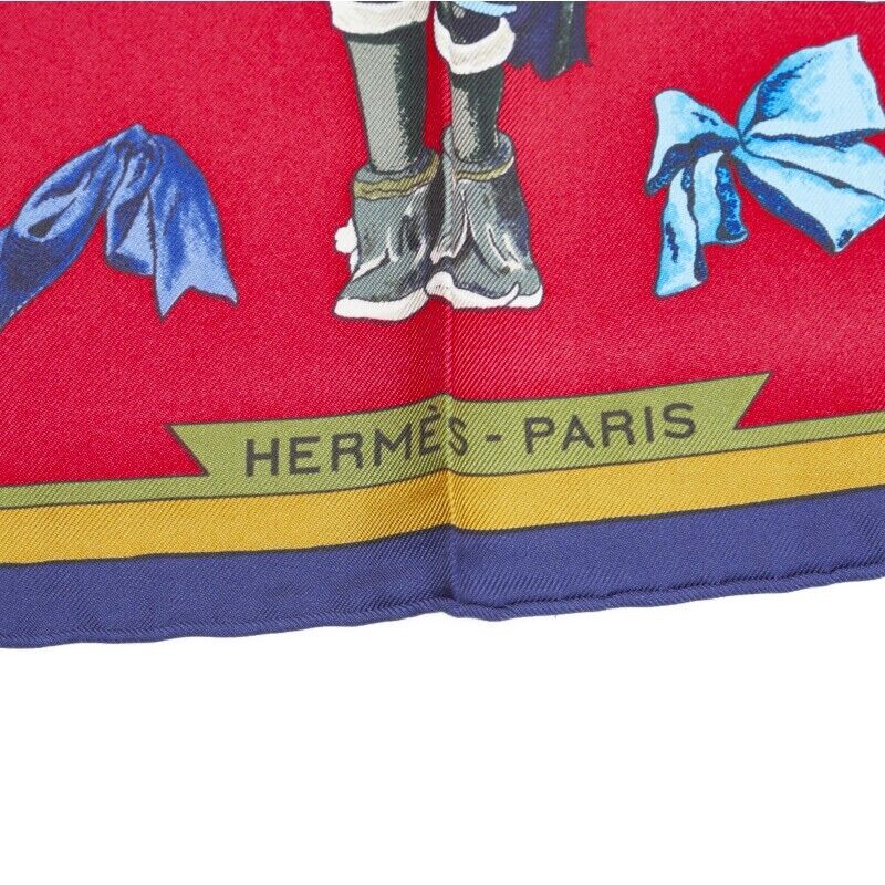 Hermes Red Les Danses des Indiens Scarf