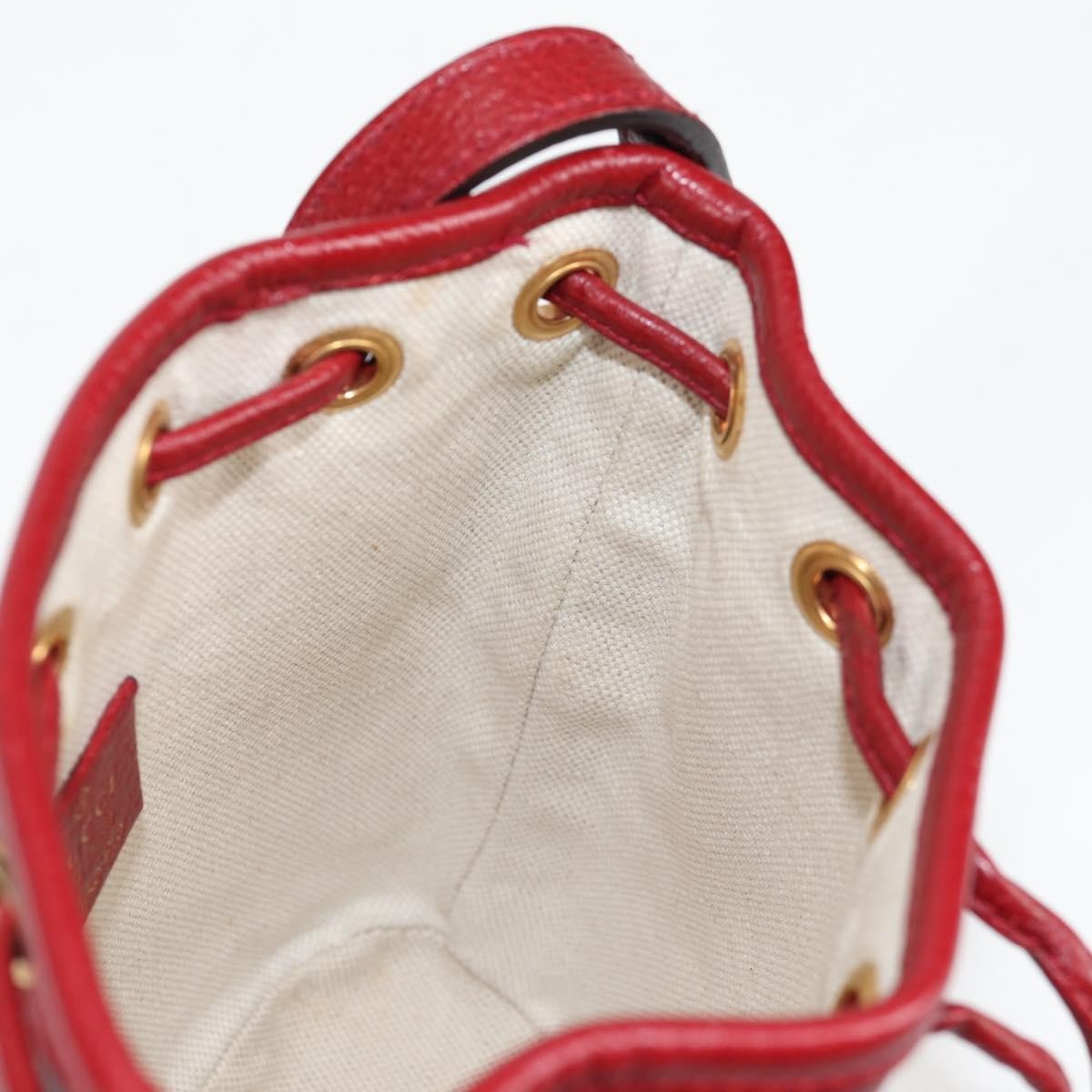 Gucci Doraemon Bucket Bag Printed Mini Gg Coated Canvas Beige Pvc Bag ( )