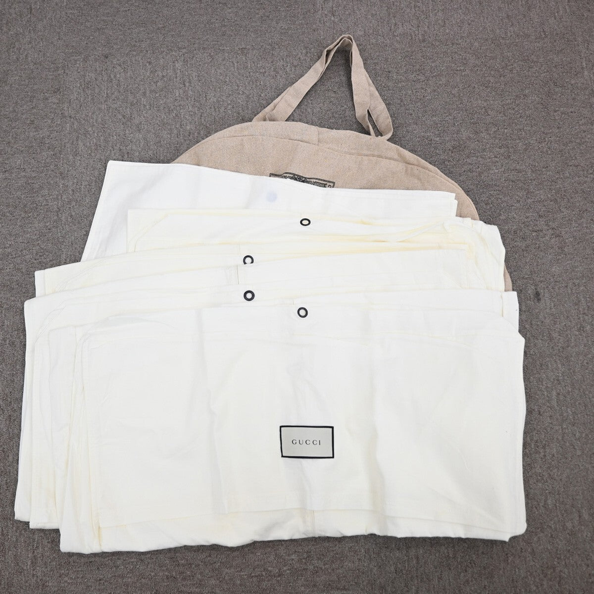 Gucci Garment Cases Canvas And Cotton Beige Canvas Bag ( )