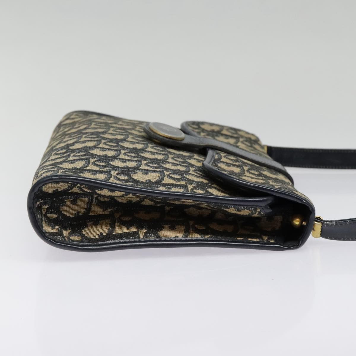 Christian Dior   Flap Crossbody Bag Canvas Navy Canvas Shoulder Bag Bag ()