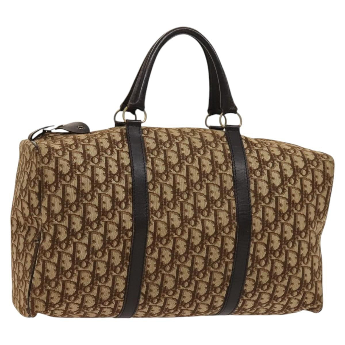 Christian Dior   Trotter Boston Bag Diorissimo Canvas Brown Canvas Bag ()