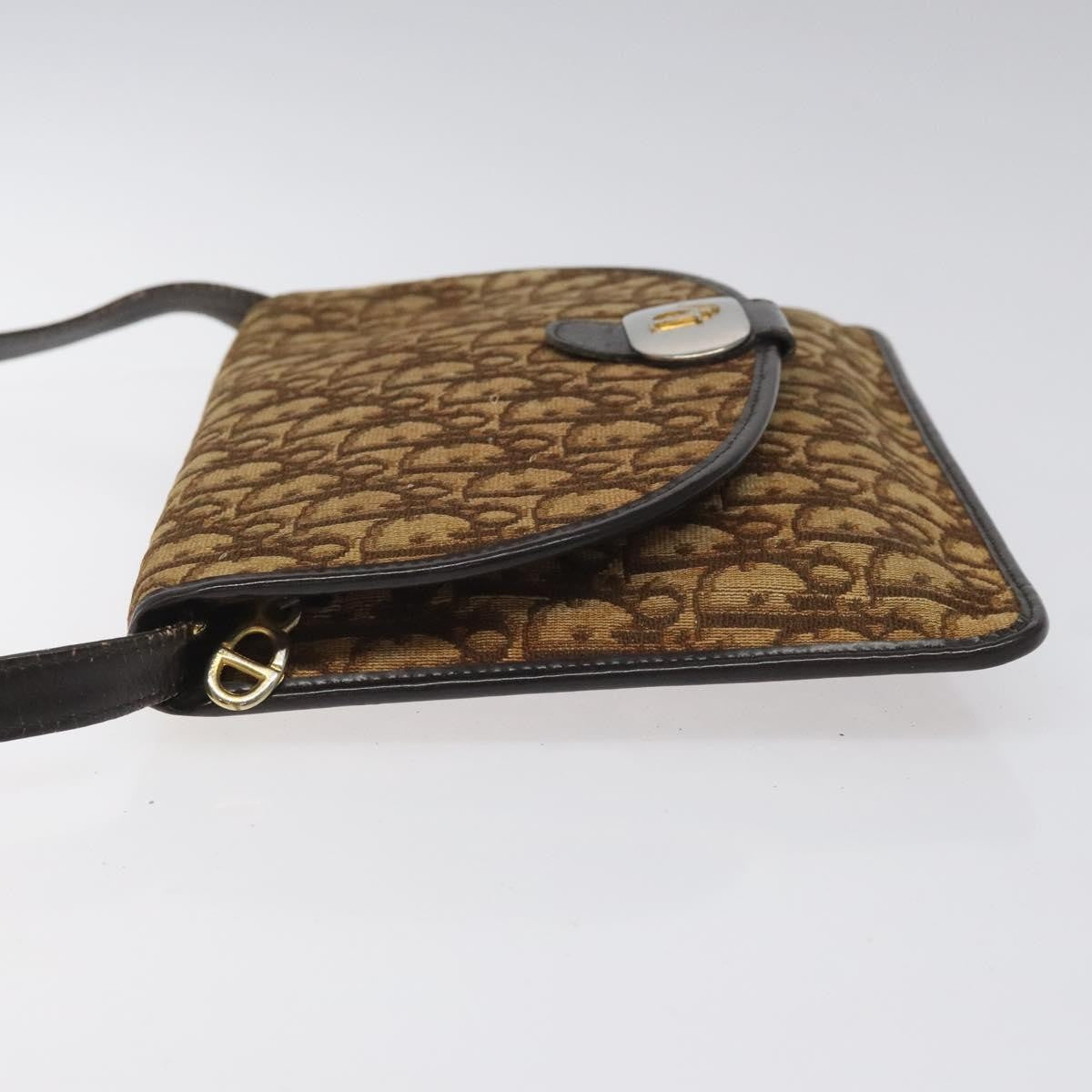 Christian Dior   Trotter Shoulder Bag Canvas Brown Canvas Bag ()