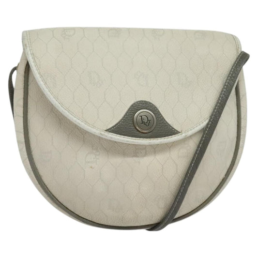 Christian Dior   Honeycomb Shoulder Bag Canvas White Canvas Shoulder Bag Bag ()