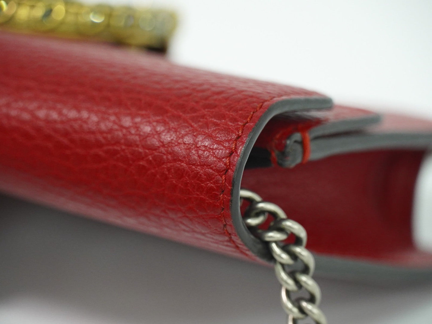 Gucci Dionysus Bag Leather Red Leather Crossbody Bag Bag ( )