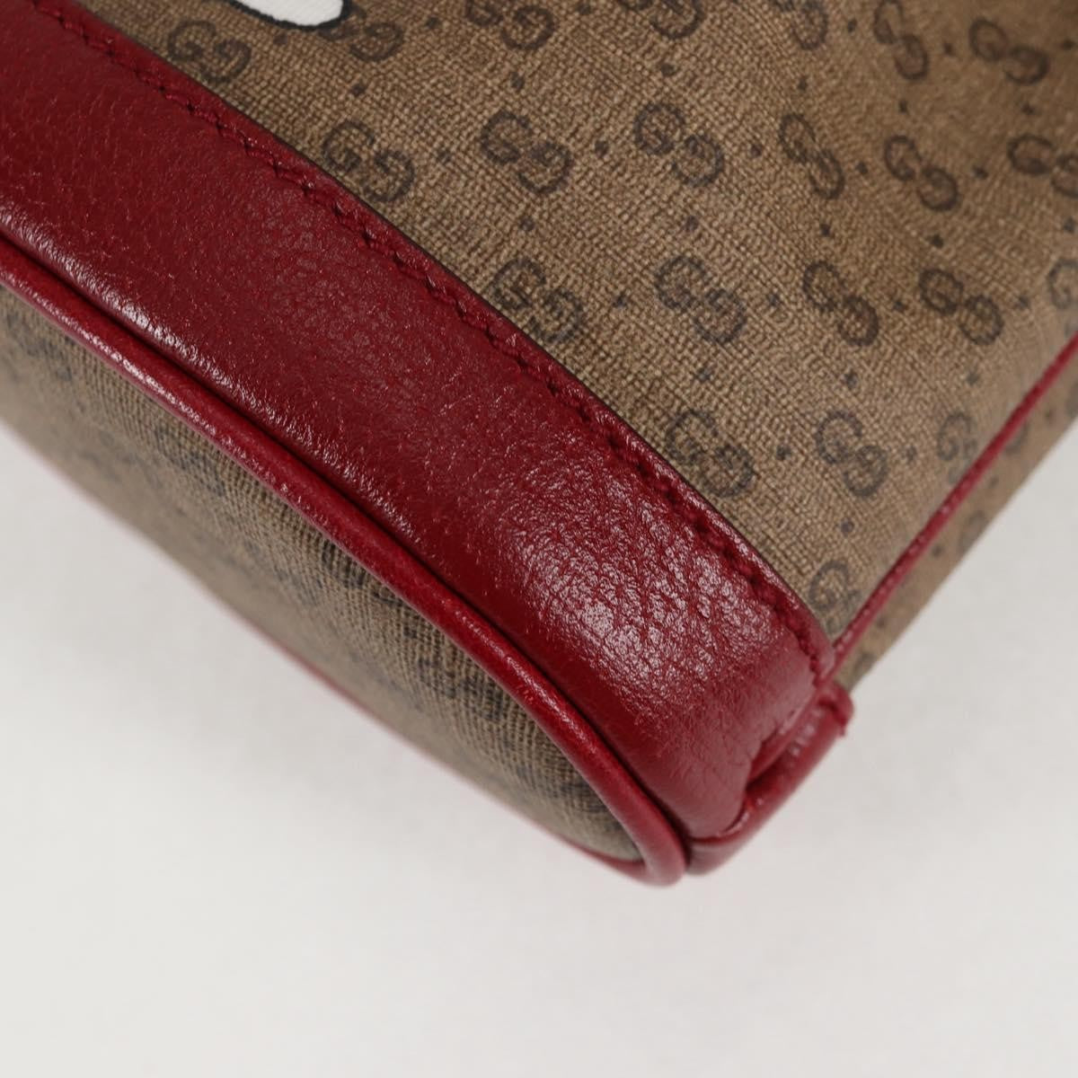 Gucci Doraemon Bucket Bag Printed Mini Gg Coated Canvas Beige Pvc Bag ( )