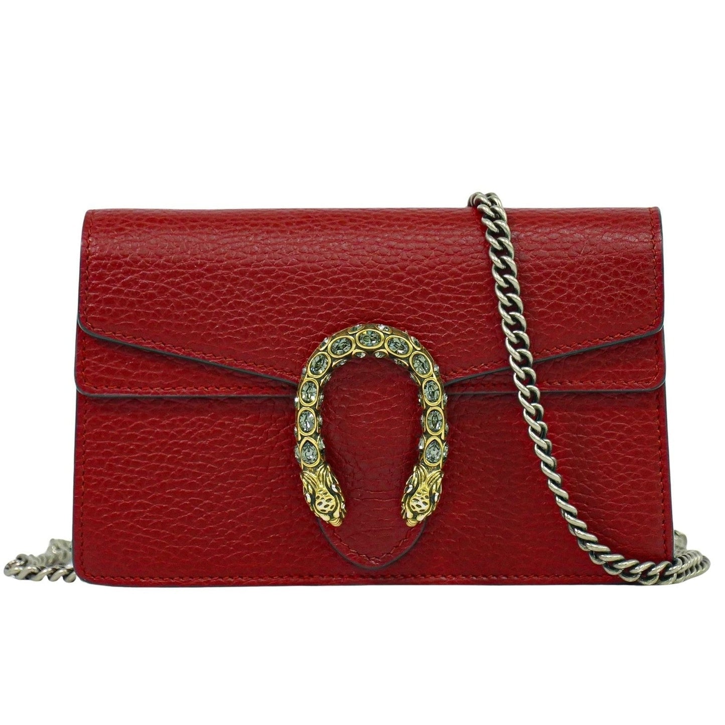 Gucci Dionysus Bag Leather Red Leather Crossbody Bag Bag ( )