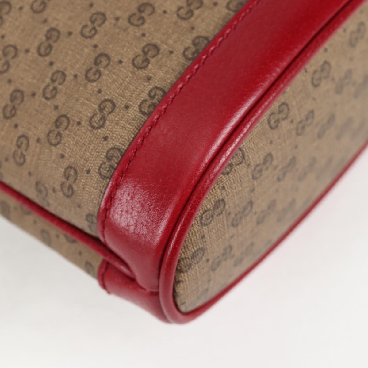 Gucci Doraemon Bucket Bag Printed Mini Gg Coated Canvas Beige Pvc Bag ( )