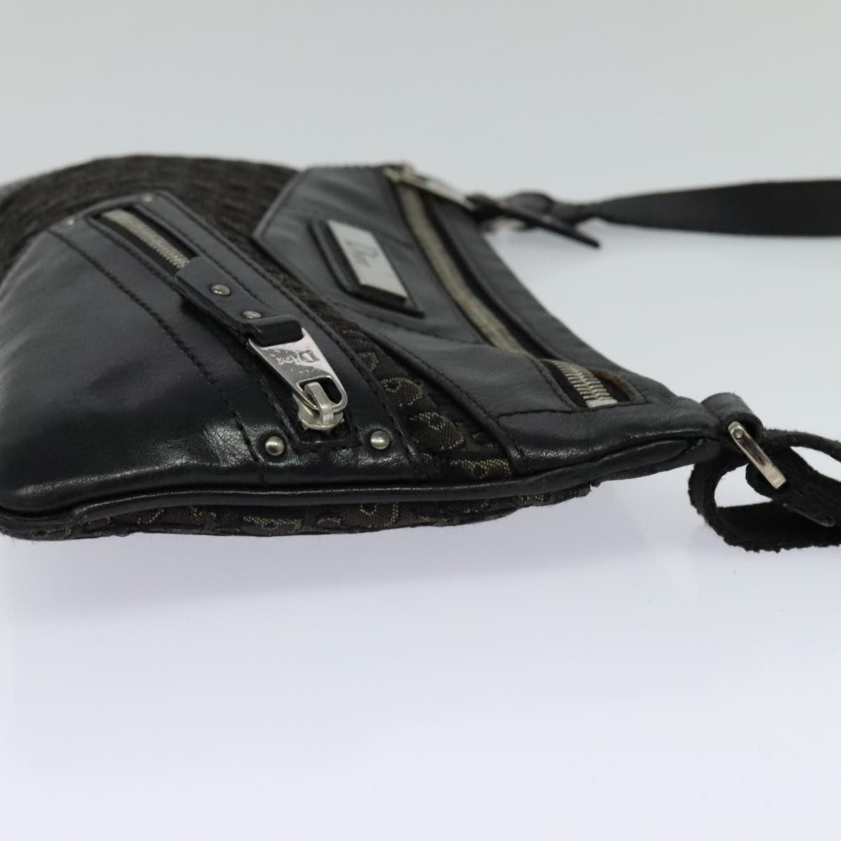 Christian Dior   Trotter Shoulder Bag Canvas Black Canvas Shoulder Bag Bag ()