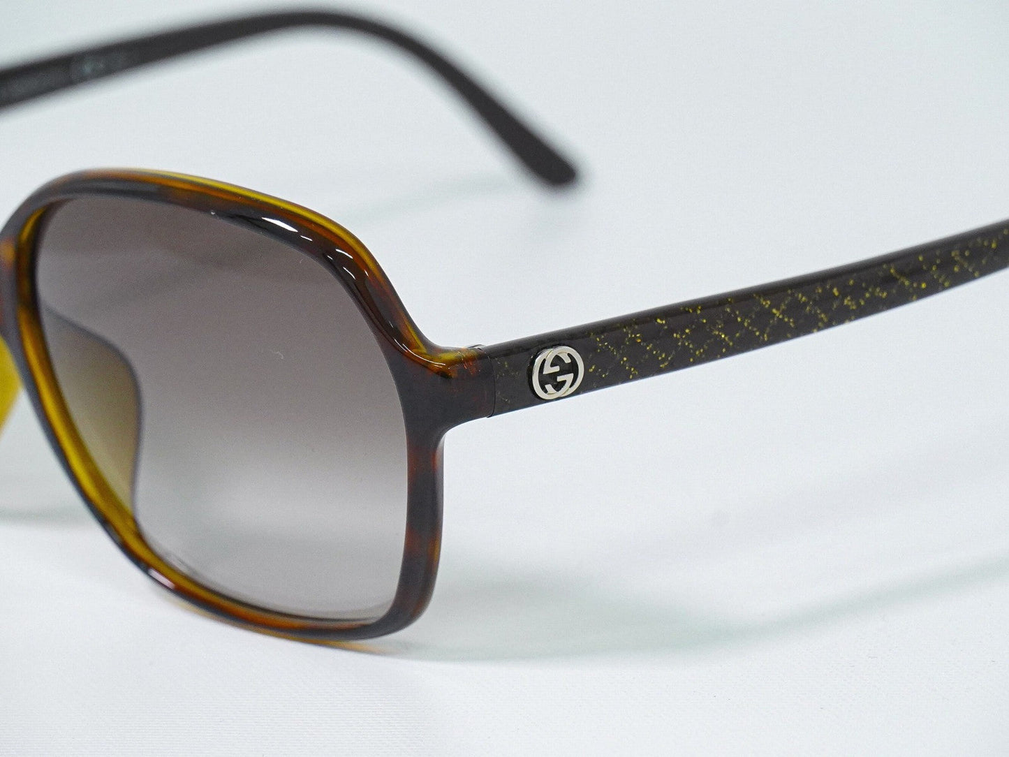 Gucci Eyewear Interlocking G Sunglasses Brown Plastic Sunglasse Accessory ( )