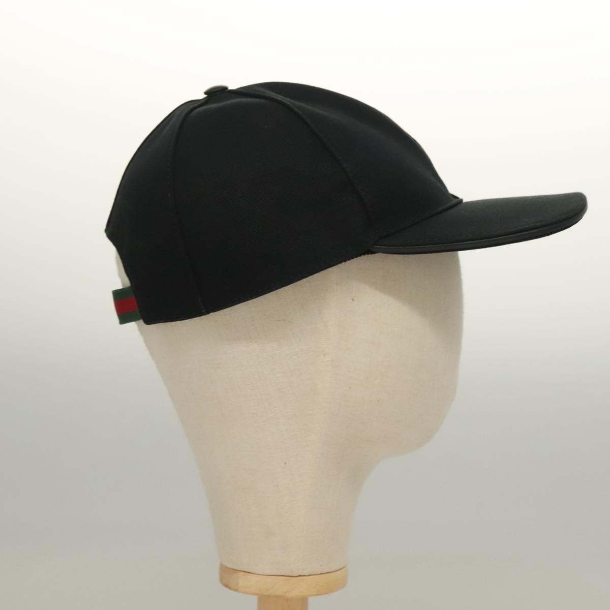 Gucci Interlocking G Web Baseball Cap Canvas Black Canvas Head Accessory Accessory ( )
