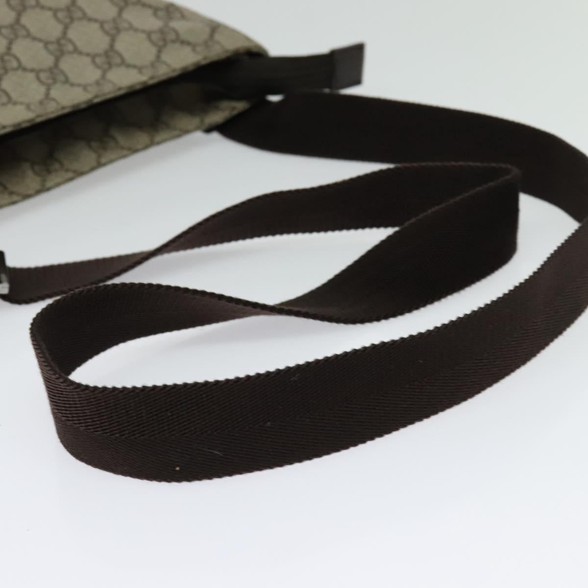 Gucci Zip Top Messenger Bag Gg Coated Canvas Beige Canvas Shoulder Bag Bag ( )