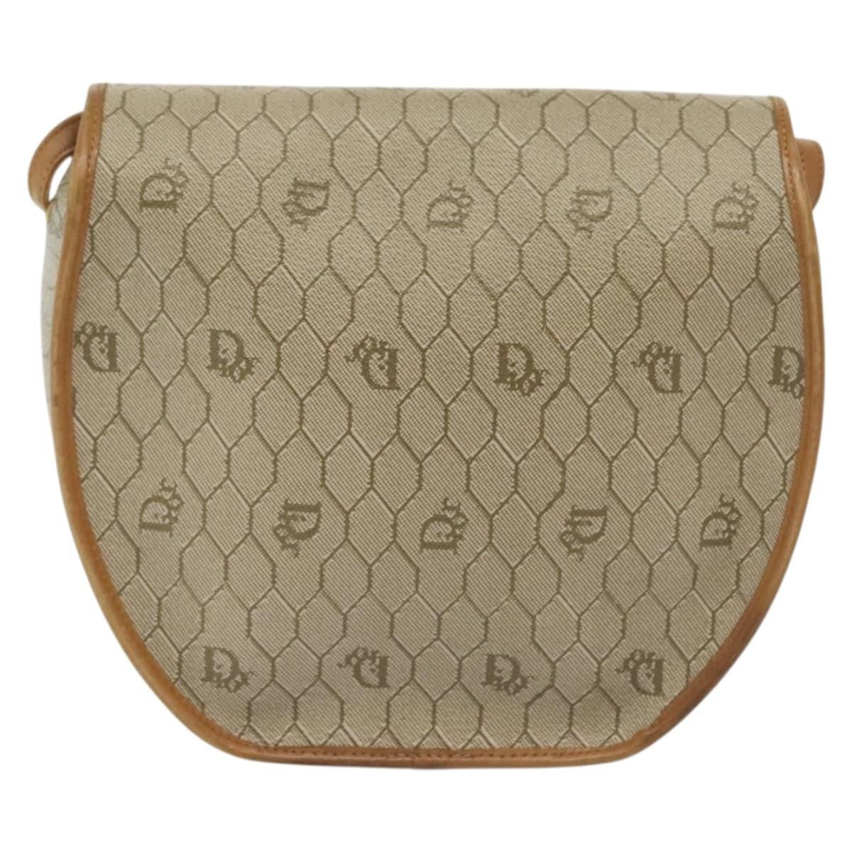 Christian Dior   Honeycomb Shoulder Bag Canvas Beige Canvas Bag ()
