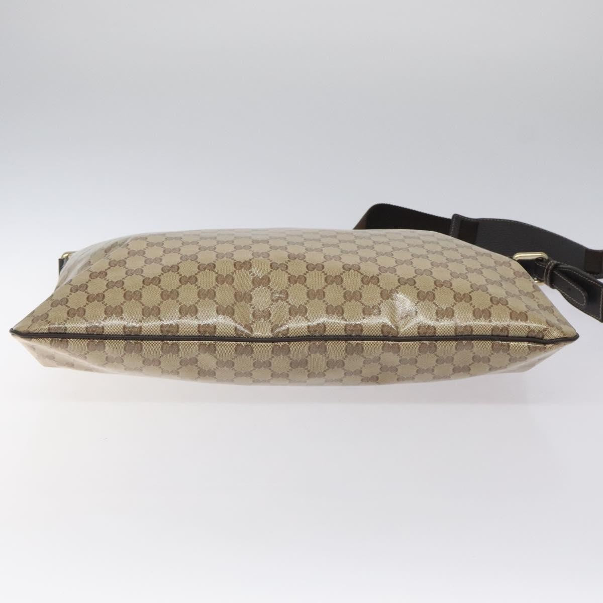 Gucci Flap Messenger Bag (Outlet) Gg Coated Canvas Beige Canvas Shoulder Bag Bag ( )