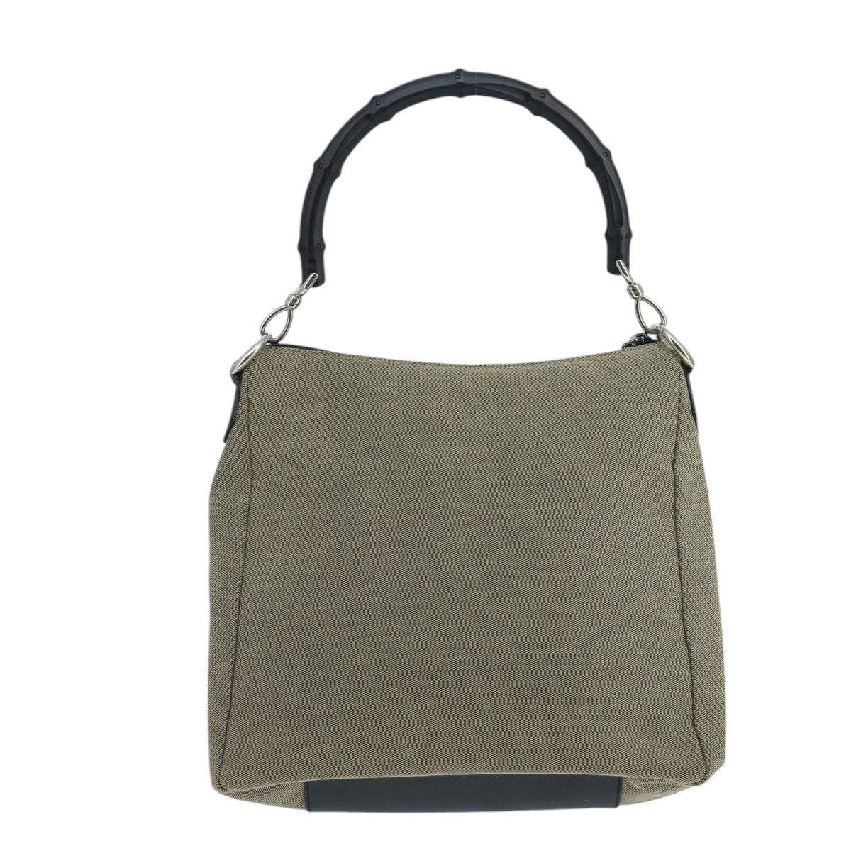 Gucci   Bamboo Handle Tote Canvas Beige Canvas Shoulder Bag Bag ( )