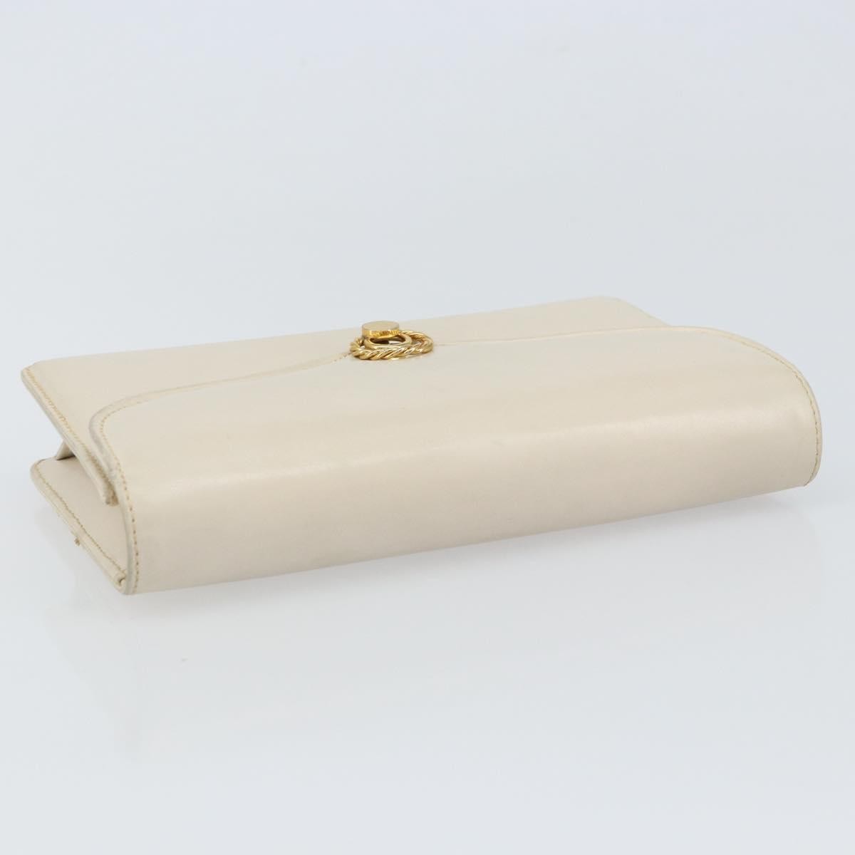 Gucci   Clutch Bag Leather White Leather Clutche & Pouche Bag ( )