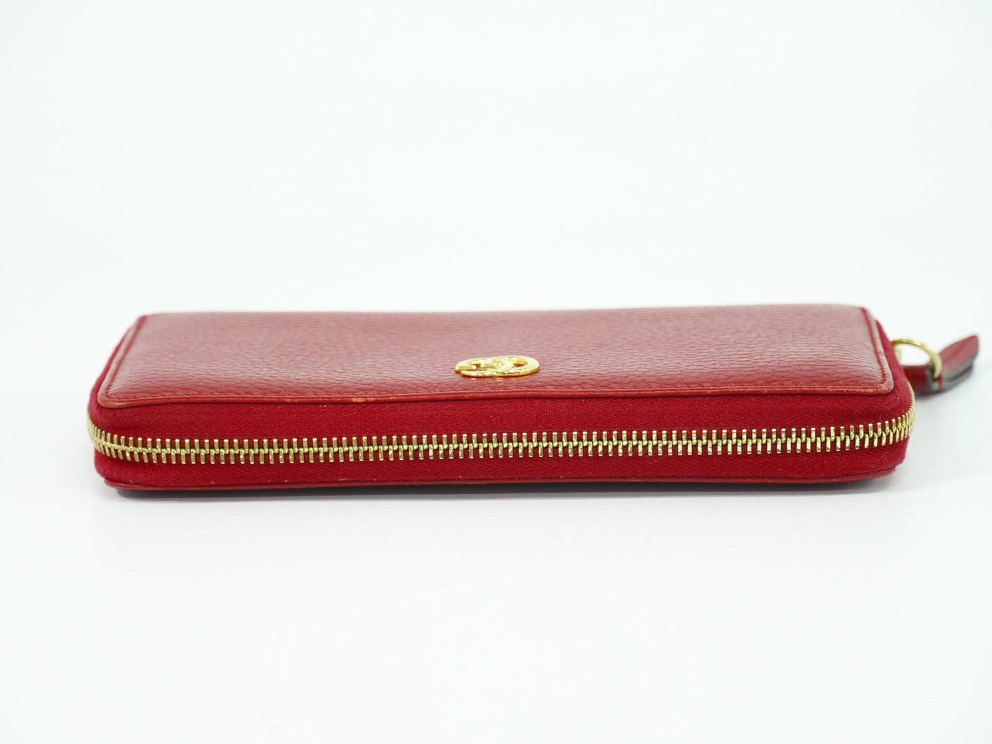 Gucci Gg Marmont Zip Around Wallet Leather Red Leather Wallets Accessory ( )