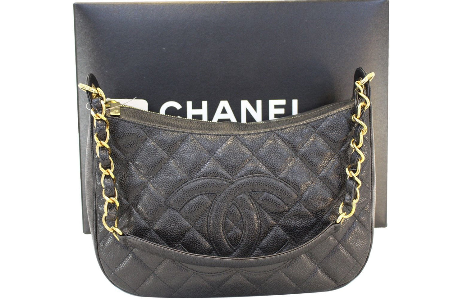 Chanel Shoulder Bag - CHANEL Sac Divers Caviar Large Handbag