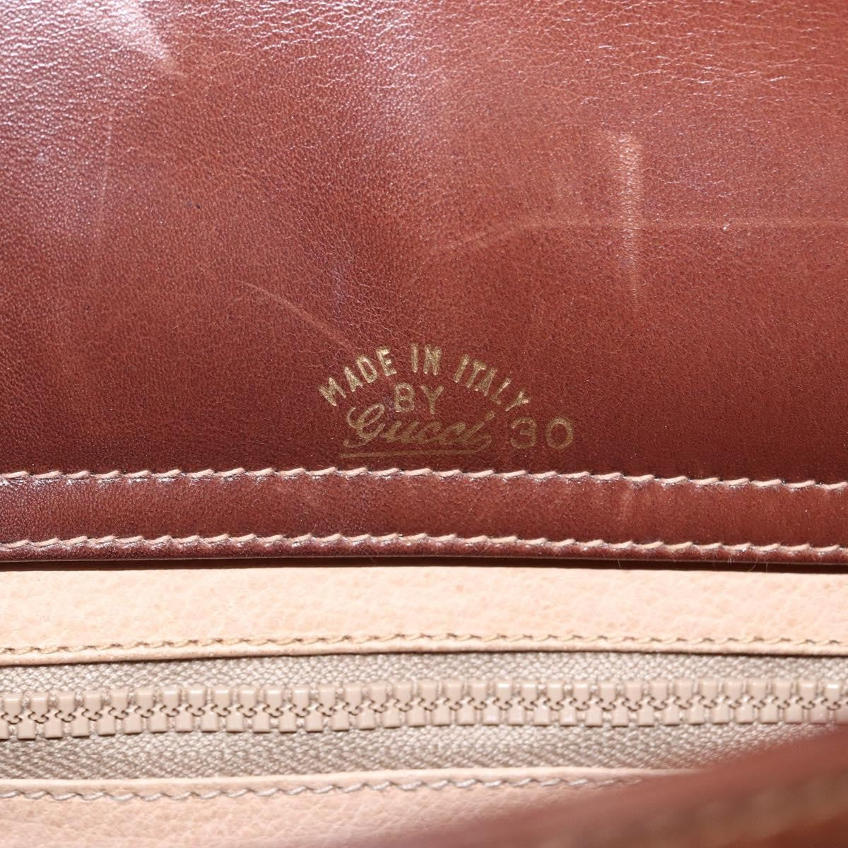 Gucci Sherry Line Shoulder Bag Leather Brown Leather Shoulder Bag Bag ( )