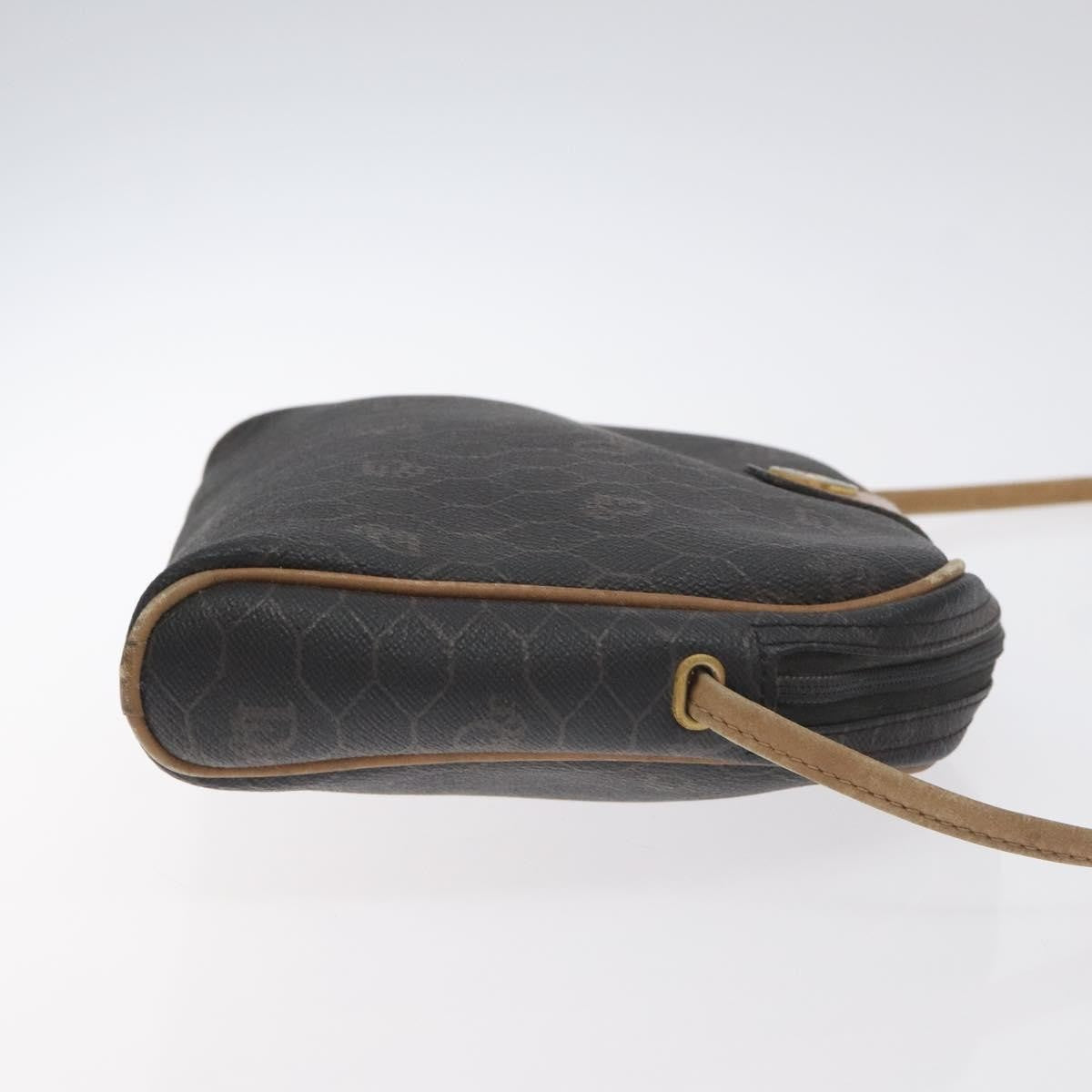 Christian Dior   Honeycomb Shoulder Bag Canvas Black Canvas Bag ()