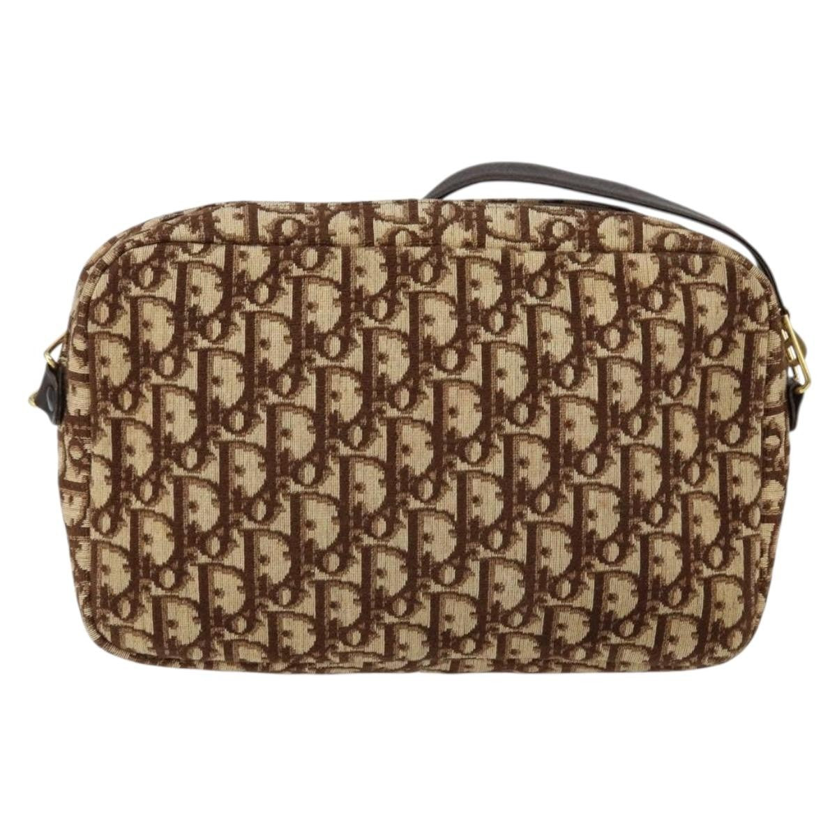 Christian Dior   Trotter Crossbody Bag Diorissimo Coated Canvas Brown Canvas Shoulder Bag Bag ()