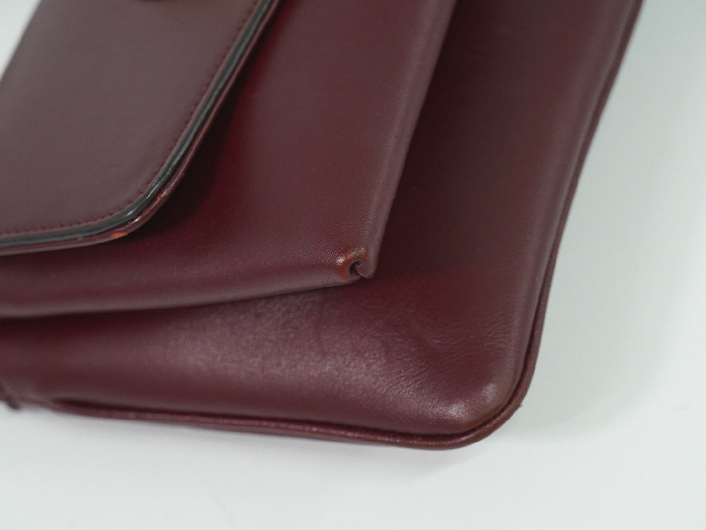 Gucci Arli Shoulder Bag Leather Burgundy Leather Bag ( )