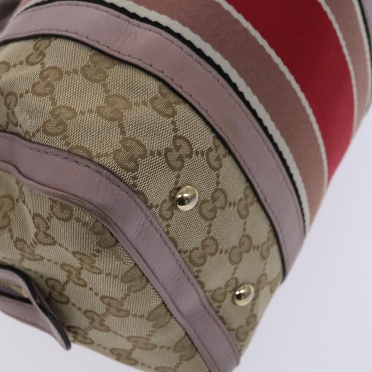 Gucci   Web Boston Bag Gg Canvas Beige Canvas Bag ( )