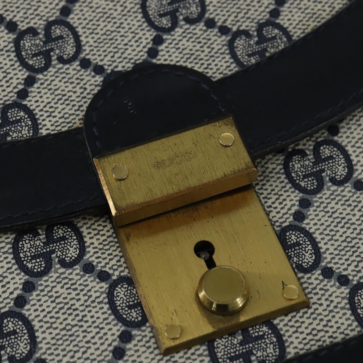 Gucci Gg Supreme Messenger Bag Gg Canvas Navy Pvc Shoulder Bag Bag ( )