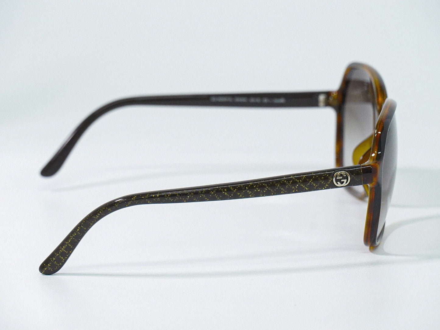 Gucci Eyewear Interlocking G Sunglasses Brown Plastic Sunglasse Accessory ( )